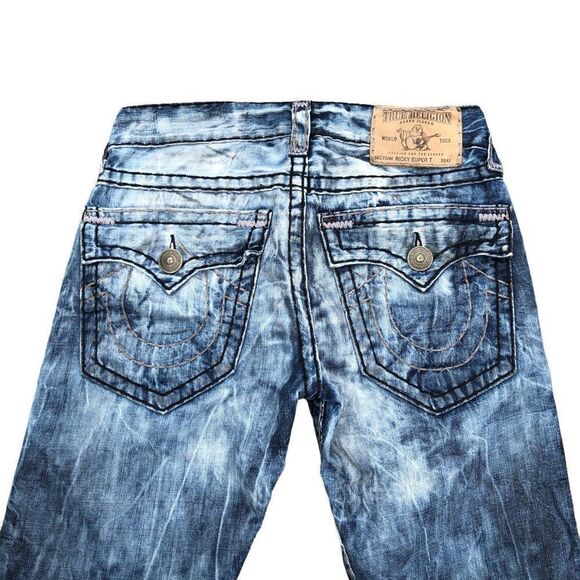 True Religion Jeans Size 29 RICKY SUPER T Blue - Picture 11 of 15